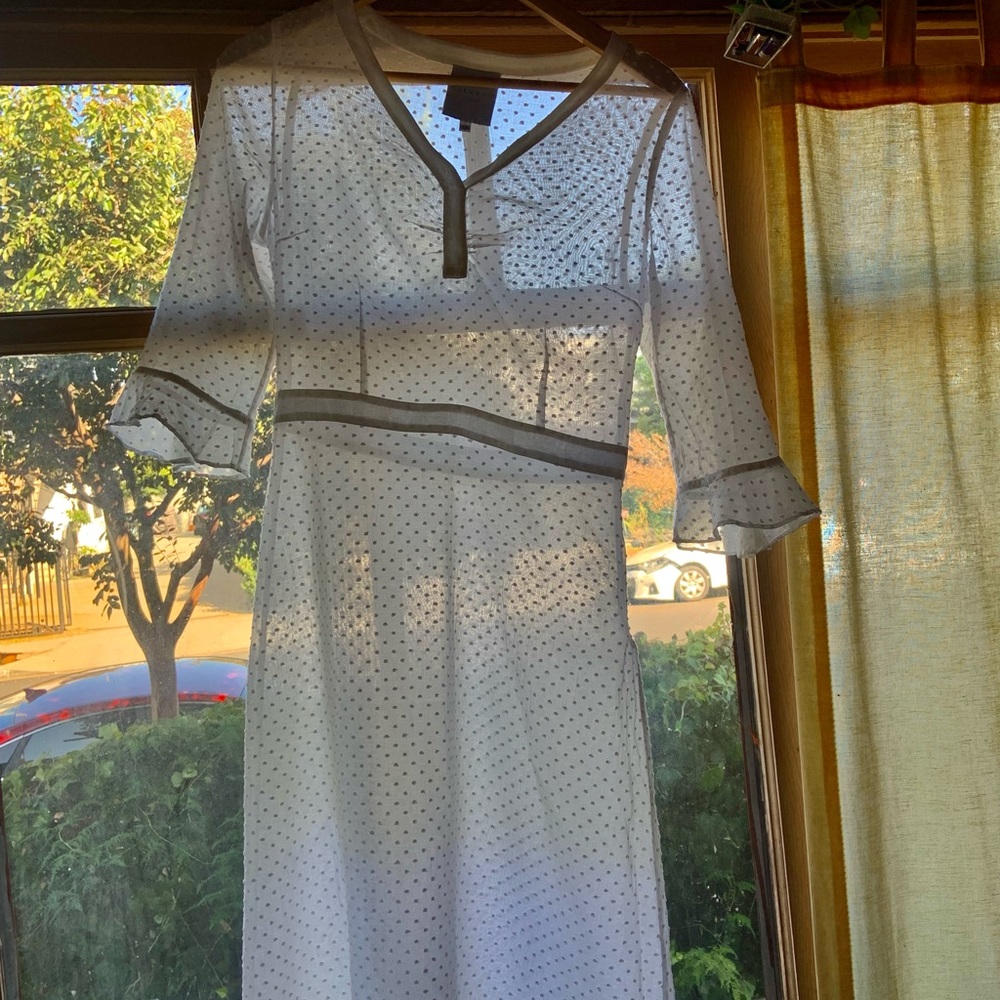 CALYPSO ST. BARTH FRENCH DRESS WITH POLKA DOTS
